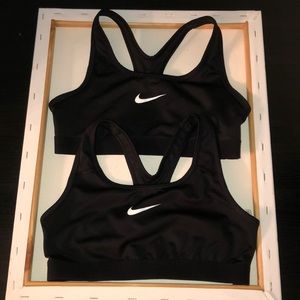 Nike Dri-fit Youth large black bra tops